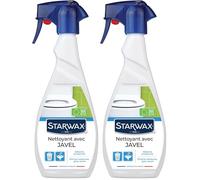 STARWAX - Nettoyant javel pour salle de bain - Nettoie et dégraisse - Action blanchissante et détachante - Pulvérisateur - Fabriqué en France - 500ml (Lot de 2)
