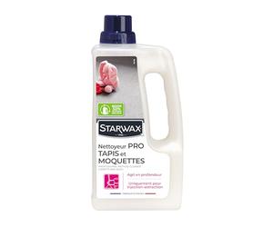 STARWAX Nettoyant méthode pro tapis, 1L | Formule anti-réencrassement, odeur fraîche, rendement environ 30m² par litre