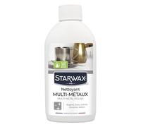 Starwax Nettoyant multi-métaux pour argent, inox, cuivre, chrome, laiton – Sans ammoniaque – 250 ml