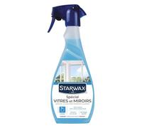 STARWAX - Nettoyant Spécial Vitres et Miroirs - Anti-Traces - Anti-réancrassement -Enrichi en Alcool - Séchage Rapide - Compatible panneaux solaires - Fabriqué en France - Parfum Citron - 500 ml