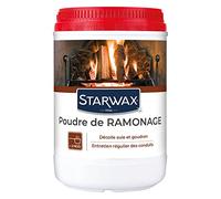 STARWAX Poudre de ramonage pour poêle et cheminée, 1kg | Décolle suie et goudrons, effet curatif et préventif, prévient les feux de conduit, environ 3 mois d'usage