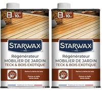 STARWAX - Régénérateur pour Teck et Bois Exotiques - Ravive la Teinte Dorée - Embellit et Protège - Séchage Rapide - Non Glissant - Fabriqué en France - 500ml -Jusqu'à 10m² (Lot de 2)