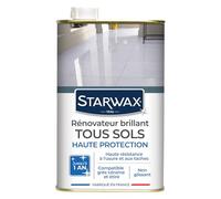 STARWAX Rénovateur Brillant Protecteur pour Sols Intérieurs - 1L - Idéal pour Protéger et Faire Briller Tous les Sols - Redonne un Grand Brillant Permanent - Non Glissant