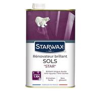 STARWAX - Rénovateur Brillant Sols Intérieurs - Nettoie Et Protège Des Rayures Et Des Taches - Longue durée - Non Glissant - Fabriqué En France - 1L - 30 m²
