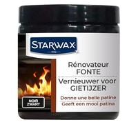 STARWAX Rénovateur fonte pour poêle et cheminée 200ml - Idéal pour rénover les supports en fonte, acier.., Noir