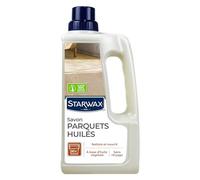 STARWAX - Savon d'Entretien pour Parquets Huilés - 3x 1L - Nettoie, Ravive la Brillance et Estompe les Rayures - A Base d'Huile Végétale - 36 Entretiens de 60m²