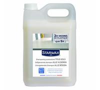 STARWAX Shampooing autolustrant pour sols intérieurs 5L | Nettoie et fait briller carrelage parquet PVC stratifié et béton ciré, sans rinçage, non glissant, rendement 750m²/L