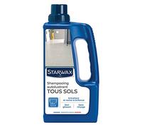 STARWAX - Shampooing Autolustrant Pour Sols Intérieurs - Nettoie Et Ravive La Brillance - 2 en 1 - Sans Rinçage - Non Glissant - Fabriqué en France - 1L - 30m²