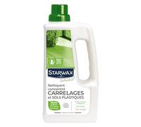 Starwax Nettoyant concentré carrelages & sols plastiques Soluvert Ecocert 98,8% origine naturelle 1L