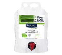 STARWAX SOLUVERT - Savon de Marseille Liquide - Eco Recharge - Multi Usages - Nettoie, Détache, Dégraisse et Préserve les Couleurs - Certifié Ecocert - Fabrication Française - 3l
