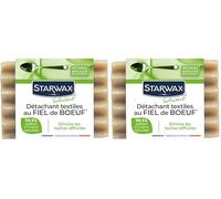 STARWAX SOLUVERT - Savon Détachant au Fiel de Bœuf - 99% d'Ingrédients d'Origine Naturelle - Prêt à l'Emploi - Fabrication Française - 100g (Lot de 2)
