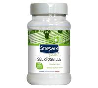 STARWAX SOLUVERT - Sel d'Oseille - Elimine les Taches de Rouille et d'Encre et Dégrise le Bois - 100% d'Origine Naturelle - Fabriqué en France - 400g
