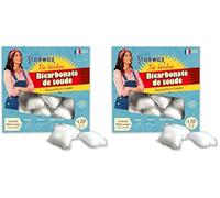 STARWAX THE FABULOUS - Doses de Bicarbonate de soude Prêt à l'emploi - 1 dose : 1 lavage - Nettoie et détache - Ultra performante - 100% d'origine naturelle x20 doses (Lot de 2)