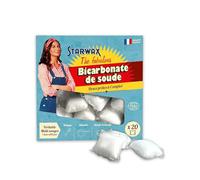 STARWAX THE FABULOUS - Doses de Bicarbonate de soude Prêt à l'emploi - 1 dose = 1 lavage - Nettoie et détache - Ultra performante - 100% d'origine naturelle x20 doses