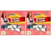 STARWAX THE FABULOUS - Doses de cristaux de soude Prêt à l'emploi - 1 dose : 1 lavage - Dégraissent, Décrassent et Lessivent les murs - Ultra performantes - Origine naturelle x20 doses (Lot de 2)