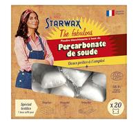 STARWAX THE FABULOUS - Doses prêtes à l'emploi percarbonate de soude - 100% naturelle, sachet éco-responsable - 20 doses de 20gr - Nettoie, détache et blanchit le linge blanc et coloré
