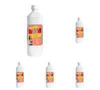 STARWAX THE FABULOUS - Vinaigre blanc Ménager - 20°C - Plus forte concentration - Détartre, Dégraisse, Détache, Désodorise - Fabriqué en France - 1L (Lot de 5)