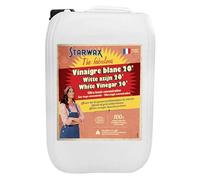 STARWAX THE FABULOUS : Vinaigre Blanc Ménager 20° - Nettoie, Détartre, Fait Briller - Ultra Haute Concentration - 100% d'Origine Naturelle - Intérieur et Extérieur - Fabrication Française -10L