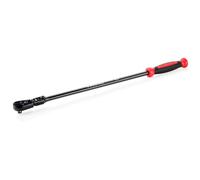 STARWORK True Mechanic™ - Cliquet flexible de verrouillage chromé noir à 90 dents étanche à la poussière de 1/2 pouce, longueur de 27-3/8 pouces