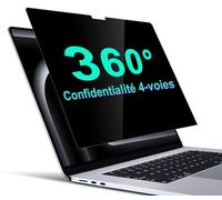 STARY 360° Filtre écran Confidentialité pour MacBook Pro 16 Pouces (2021-2024, M1,M2,M3,M4)，Protecteur d'écran Anti Espion, Anti-éblouissement Filtre de confidentialité.