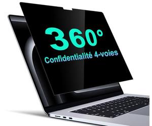 STARY 360° Filtre écran Confidentialité pour MacBook Pro 16 Pouces (2021-2026, M1,M2,M3,M4,M5)，Protecteur d'écran Anti Espion, Anti-éblouissement Filtre de confidentialité.