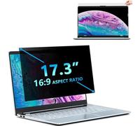 STARY Brise-vue 17,3 pouces - Rapport d'aspect 16:9 - Anti-lumière bleue - Filtre de confidentialité amovible - Compatible avec Lenovo/HP/Dell/Acer/Samsung/Asus/Toshiba