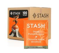 Stash Boîte de 100 sachets de thé décaféiné à la citrouille et aux épices Noir