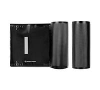 Stash Proof Lot de 50 sacs sous vide de qualité alimentaire prédécoupés sans BPA 5,5 mm pour stockage, vide sucré, congélateur et préparation des repas Noir 27,9 x 127 cm
