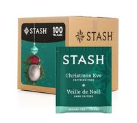 Stash Tea Christmas Eve Herbal Tea 100 Count Tea Bags in Foil (Packaging May Vary) Individual Spiced Herbal Tea Bags for Use in Teapots Mugs or Teacups| Brew Hot Tea or Iced Tea