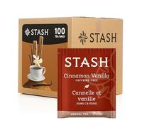 Stash Tea Cinnamon Vanilla Herbal Tea 100 Count Tea Bags in Foil (Packaging May Vary) Individual Herbal Tea Bags for Use in Teapots Mugs or Cups| Brew Hot Tea or Iced Tea