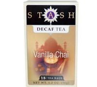 Stash Tea Company, Thé Chai décaféiné, à la vanille, 18 Sachets, 1,2 oz (36 g)