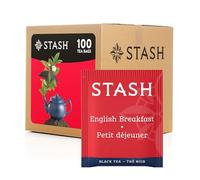 Stash Tea English Breakfast Black Tea, 100 Count Box of Tea Bags in Foil, Net Wt 7 oz.