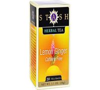 Stash Tea - Premium Caffeine Free Herbal Tea Lemon Ginger - 20 Tea Bags