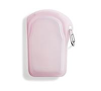 Stasher Platinum Sac de rangement réutilisable en silicone de qualité alimentaire, rose (GO Bag) | Réduit le plastique à usage unique | Snack, magasin, ou voyage | Anti-fuite, passe au lave-vaisselle,