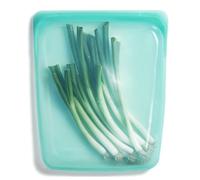 Stasher Sacs en Silicone Réutilisables Pour Conservation Des Aliments, Half Gallon, Aqua, Chaleur, Lave-vaisselle & Congélateur, Écologique, Pour Préparation Des Repas, Sans-Fuite, Sans-BPA, 1,9L