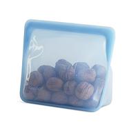 Stasher Premium Silicone Réutilisables Sac Bleu, Stand Up Medium Bag, Stockage des Aliments, Sac à Snacks, Durable, Résistant au Four, Lave-Vaisselle & Congélateur, Écologique, 1,65 L