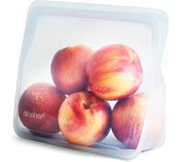 Stasher Premium Silicone Réutilisables Sac Clair, Stand Up Mid Bag, Sac à Snacks, Stockage Alimentaire, Durable, Résistant au Four, Lave-Vaisselle & Congélateur, Écologique, Sans-Fuite, 1,65 L