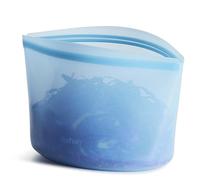 Stasher Sac de rangement alimentaire réutilisable en silicone de qualité supérieure, bleu | Passe au micro-ondes, sous vide, lave-vaisselle, four et congélateur | Sans BPA, sans fuite, respectueux de