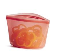 Stasher Sac de rangement alimentaire réutilisable en silicone de qualité supérieure, rouge | Passe au micro-ondes, sous vide, lave-vaisselle, four et congélateur | Sans BPA, sans fuite, respectueux de