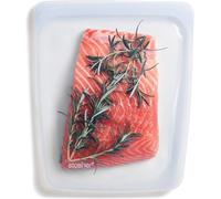 Stasher Sac Half Gallon en silicone réutilisable, meal prep, Transparent | Grand sac en silicone pour provisions, légumes, marinades et meal prep; étanche, lave-vaisselle, sans BPA. Pour la cuisine.