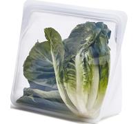 Stasher Sac en silicone pour aliments, Sac Stand Up Mega (Transparent) - Sacs de congélation réutilisables - sac zip lavable - 24,1 x 27,9 x 3,8 cm / 3 L