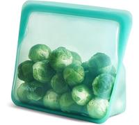 Stasher Sac en silicone pour aliments, Sac Stand Up (Aqua) - Sacs de congélation réutilisables - sac zip lavable - 24,1 x 17,8 x 3,2 cm / 1,6 L
