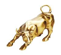 State Bull Bull Statue - Charging Bull Desk Decor, Resin Bull Sculpture, Art Pork | Décoration de thème boursier, Conception de taureaux élégants pour Les Ordinateurs de Bureau, Bureaux, salles