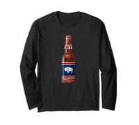 State Flag of Wyoming Flag Beer Bottle Drinking Tee - WY Manche Longue