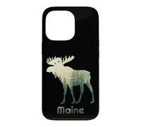 State of Maine Arbre Chasseur de forêt d'élan Coque pour iPhone 13 Pro