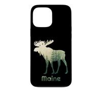 State of Maine Arbre Chasseur de forêt d'élan Coque pour iPhone 13 Pro Max