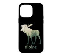 State of Maine Arbre Chasseur de forêt d'élan Coque pour iPhone 14 Pro Max