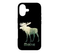 State of Maine Arbre Chasseur de forêt d'élan Coque pour iPhone 17