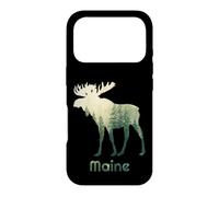 State of Maine Arbre Chasseur de forêt d'élan Coque pour iPhone 17 Pro