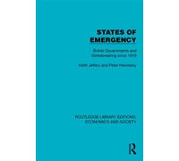 States of Emergency British Governments and Strikebreaking since 1919 - Keith Jeffrey - Routledge - ebook (ePub) - Livre